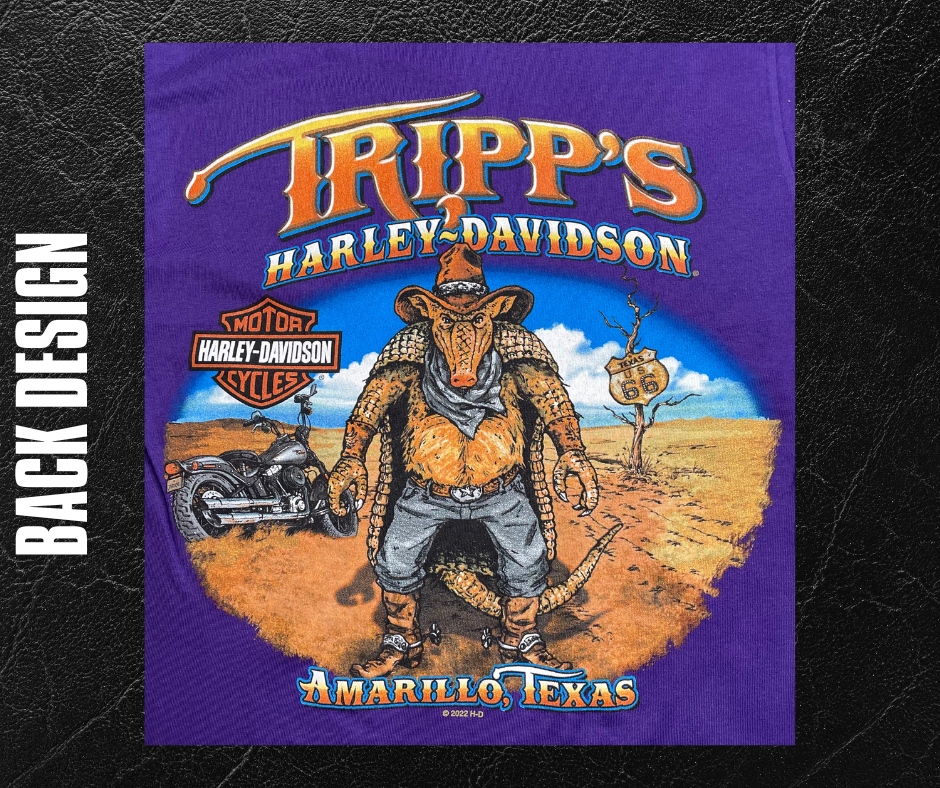 Purple Gunslinger Tripp's H-D T-Shirt