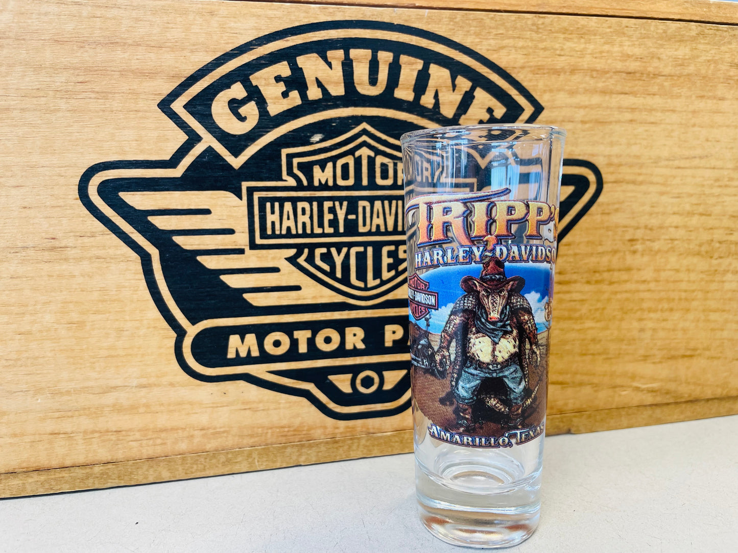 Armadillo Gunslinger Tall Shot Glass