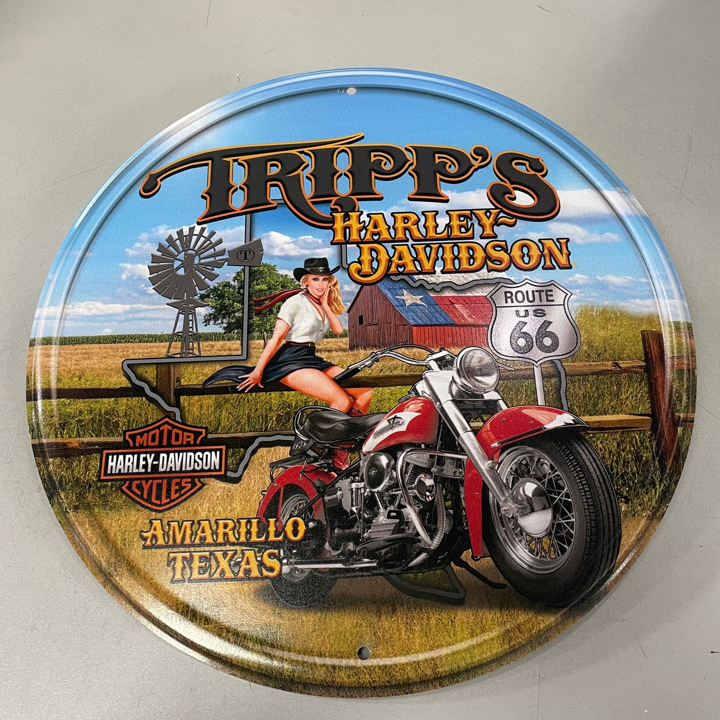Tripp's H-D Metal Sign