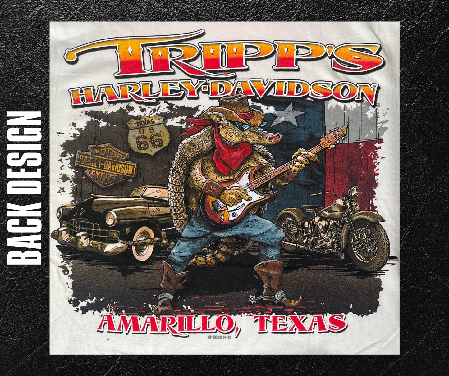 White Guitar Tripp's H-D T-Shirt