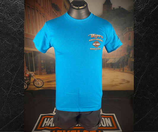 Turquoise Gunslinger Tripp's H-D T-Shirt